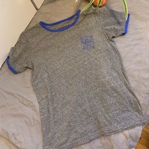 Cute Vans crop top grey and blue size XS